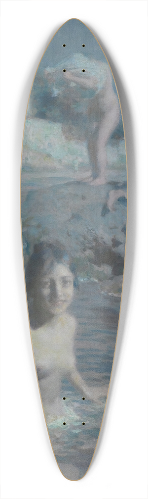 tienne Dinet - Les baigneuses 39.3 inch art pintail longboard deck
