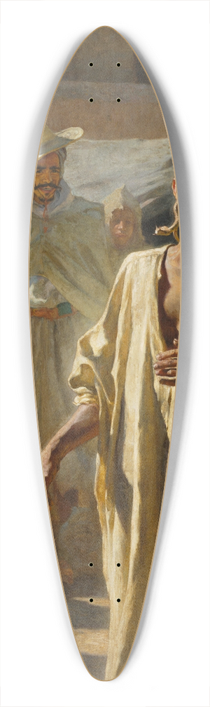 tienne Dinet - The snake charmer 39.3 inch art pintail longboard deck