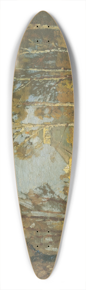 Tina Blau - Im Prater bei der Rotunde 39.3 inch art pintail longboard deck