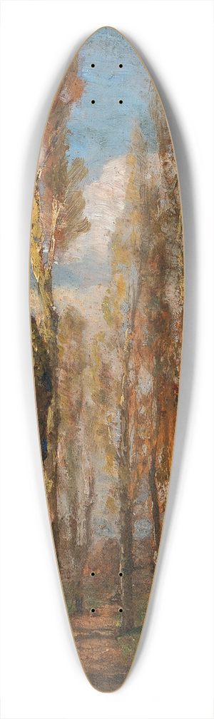 Tina Blau - Prater Landscape 39.3 inch art pintail longboard deck