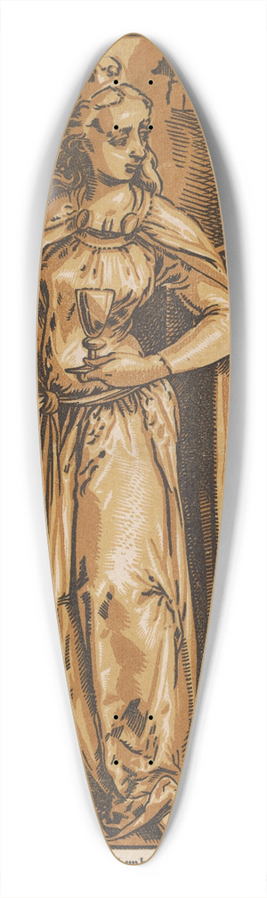 Tobias Stimmer - Ecclesia 39.3 inch art pintail longboard deck