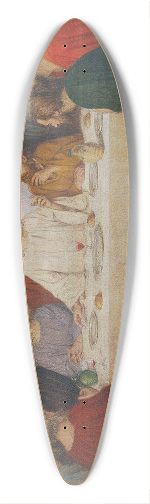 Tom Von Dreger - The Last Supper 39.3 inch art pintail longboard deck