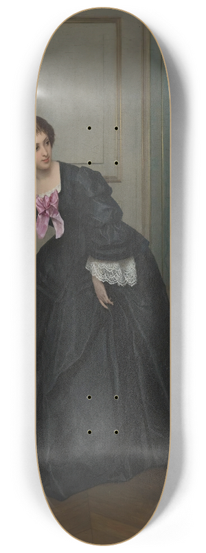 Gustave Lonard de Jonghe - Look At The Time 8.25 inch art skate deck