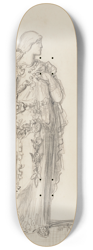 Gustave Moreau - Costume design for Sapho 8.25 inch art skate deck