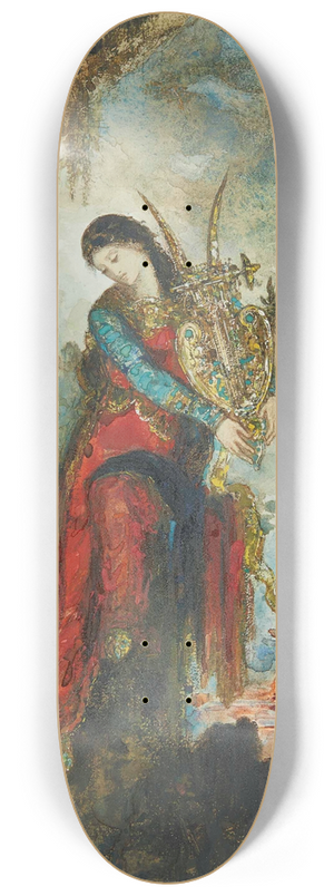 Gustave Moreau - Sappho 8.25 inch art skate deck Gustave Moreau - Sappho 8.25 inch art skate deck