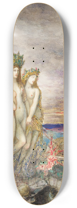Gustave Moreau - The Sirens 8.25 inch art skate deck
