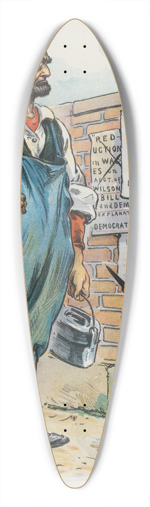 Udo Keppler - A puzzling phenomenon 39.3 inch art pintail longboard deck