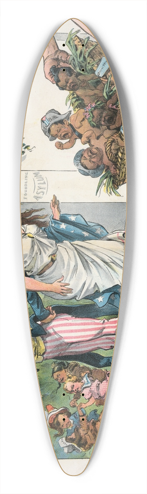 Udo Keppler - A trifle embarrassed 39.3 inch art pintail longboard deck