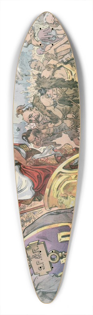 Udo Keppler - Ave Theodore! 39.3 inch art pintail longboard deck