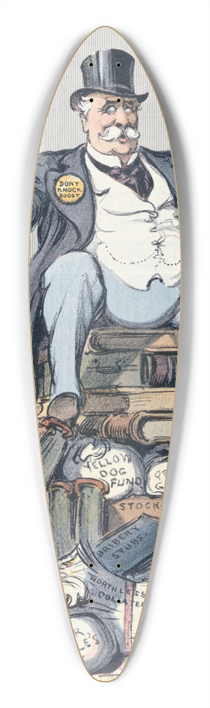 Udo Keppler - Conservatism 39.3 inch art pintail longboard deck