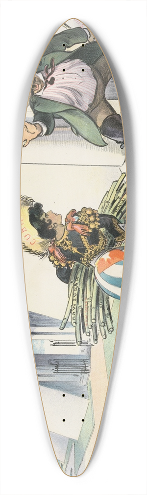 Udo Keppler - Cubas opportunity 39.3 inch art pintail longboard deck