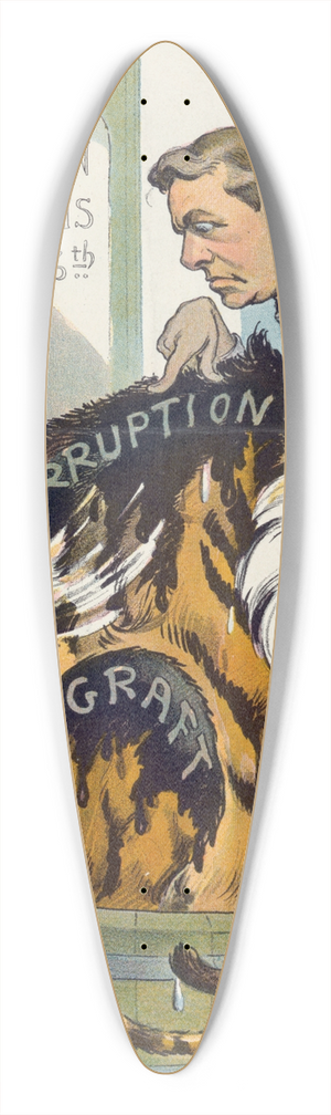 Udo Keppler - His first bath 39.3 inch art pintail longboard deck