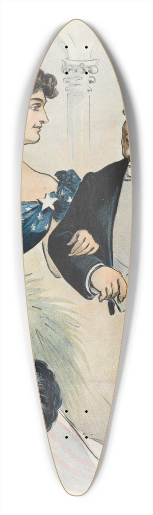 Udo Keppler - Inaugural ball, March 4th, 1901  engaged for another dance 39.3 inch art pintail longboard deck