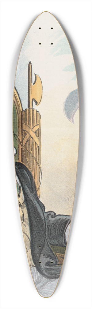 Udo Keppler - The good old days 39.3 inch art pintail longboard deck