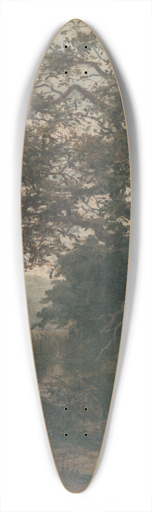udovt ordk - By the stream 39.3 inch art pintail longboard deck