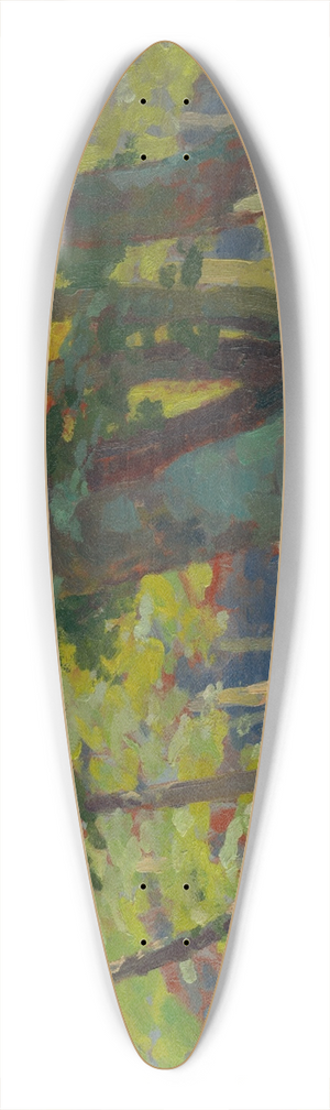 udovt ordk - Forest 39.3 inch art pintail longboard deck