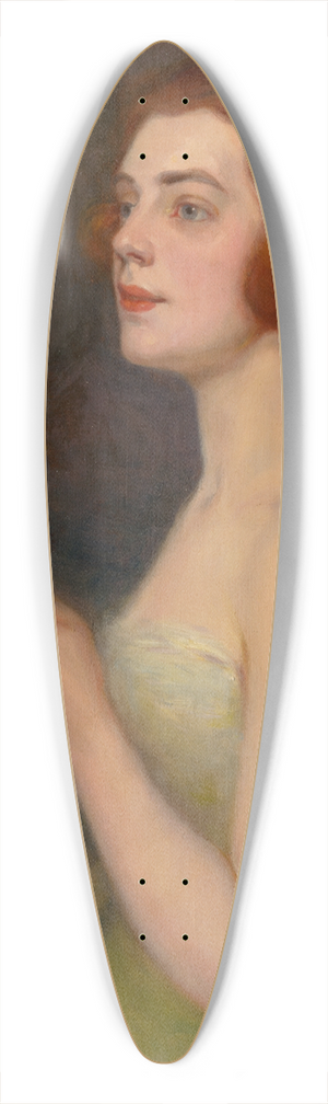 udovt Pitthordt - Woman with a Goblet 39.3 inch art pintail longboard deck