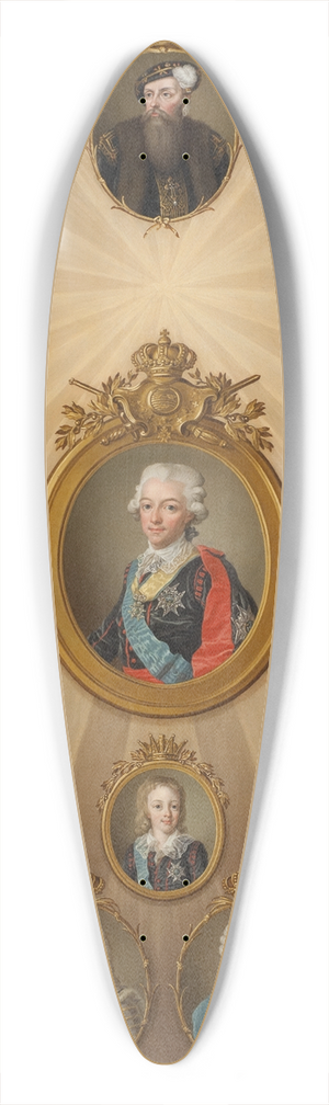 Ulrika Pasch - Regentlngd Gustav I  Gustav IV Adolf 39.3 inch art pintail longboard deck