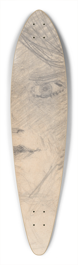 Umberto Boccioni - Study for Modern Idol 39.3 inch art pintail longboard deck