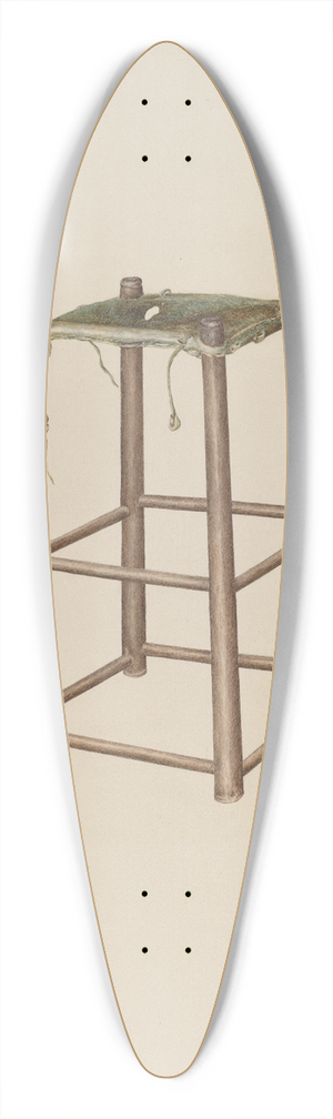 Ursula Lauderdale - Office High Stool 39.3 inch art pintail longboard deck