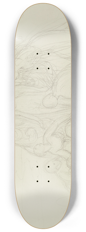 Gustav Heinrich Naecke - Rescue of Moses. 8.25 inch art skate deck