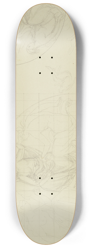 Gustav Heinrich Naecke - The three Fates 8.25 inch art skate deck