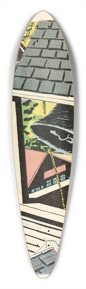 U.S. Information Agency - Peace 39.3 inch art pintail longboard deck