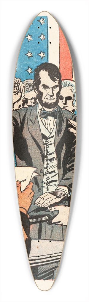 U.S. Information Agency - President 39.3 inch art pintail longboard deck