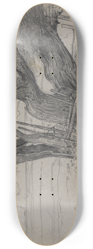 Gustav Kampmann - Drei alte Weiden bei Langenpreising 8.25 inch art skate deck