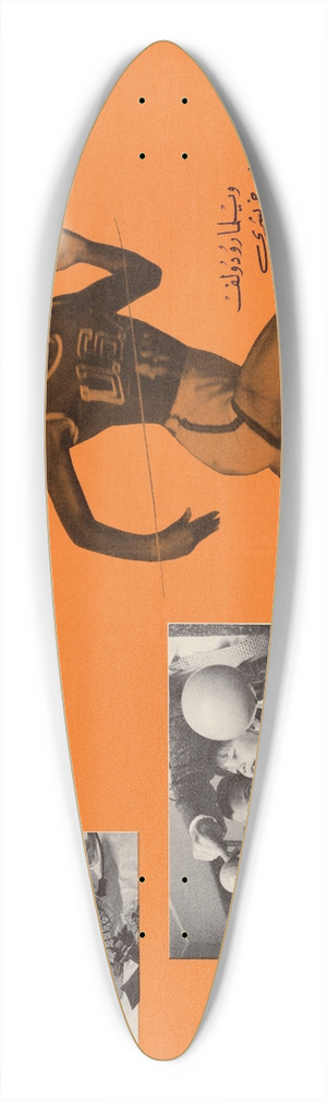 U.S. Information Agency - Untitled 39.3 inch art pintail longboard deck
