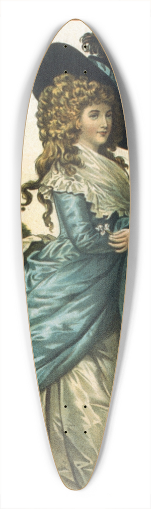 U.S. Lithograph Co. - The Duchess of Devonshire 39.3 inch art pintail longboard deck