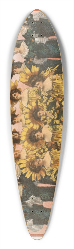 U.S. Lithograph Co. - The runaways 39.3 inch art pintail longboard deck