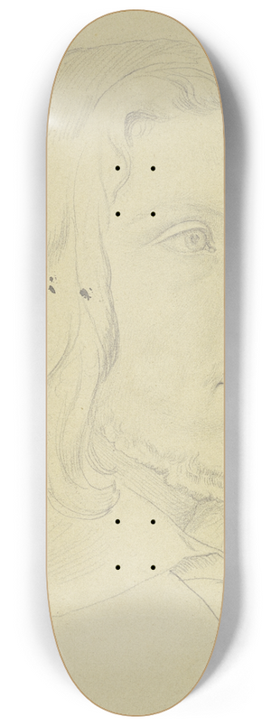 Gustav Kaupert - Bildnis eines Mannes im Dreiviertelprofil nach rechts 8.25 inch art skate deck