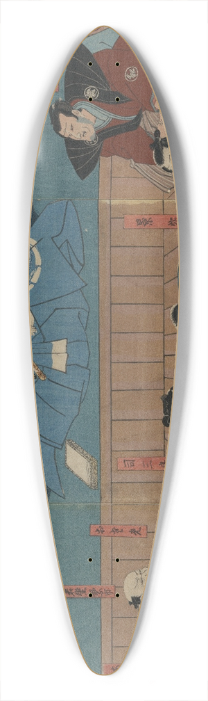 Utagawa Kuniyoshi - Aoto fujitsuna 39.3 inch art pintail longboard deck