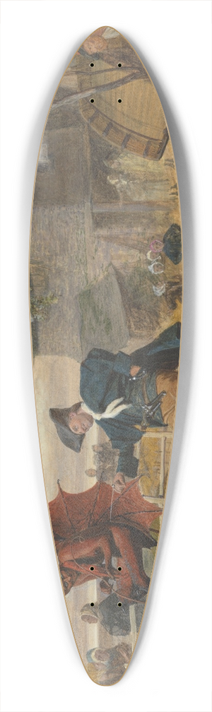 Valentine Walter Bromley - The Deil awa wi the Exciseman 39.3 inch art pintail longboard deck