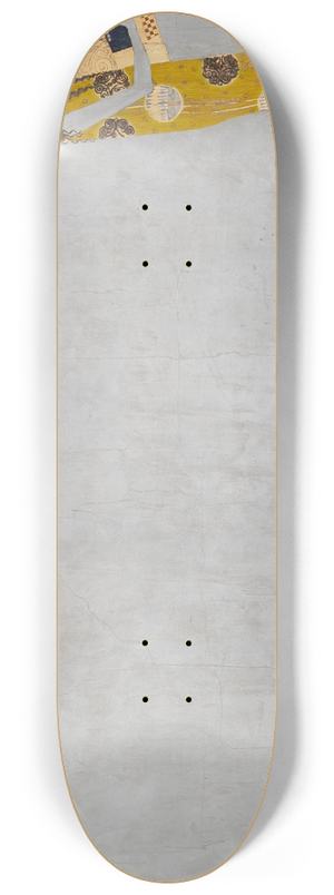 Gustav Klimt - Beethovenfries; Die Sehnsucht nach Glck findet Stillung in der Poesie (Tafel 7, rechte Langwand) 8.25 inch art skate deck