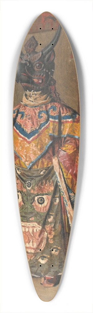 Vasily Vereshchagin - A Buddhist lama at a feast at Pemionchi Monastery. Sikkim 39.3 inch art pintail longboard deck