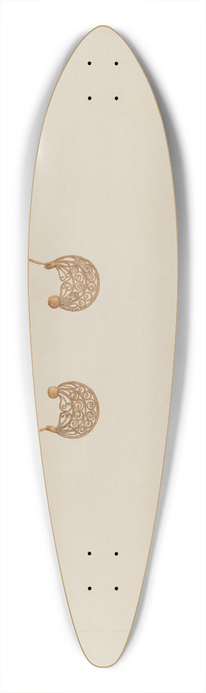 Vera Van Voris - Earrings 39.3 inch art pintail longboard deck