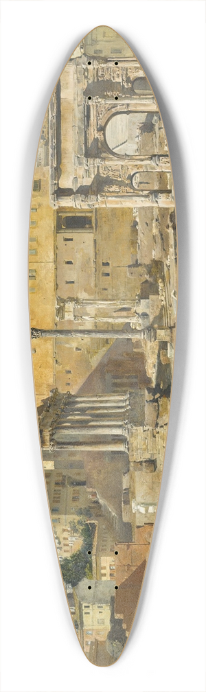 Veronika Maria Herwegen-Manini - The Roman Forum 39.3 inch art pintail longboard deck