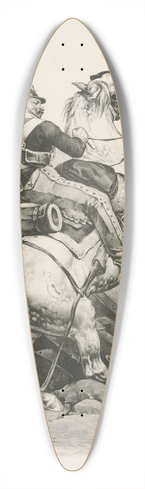 Victor Adam - ChevalCauchois 39.3 inch art pintail longboard deck