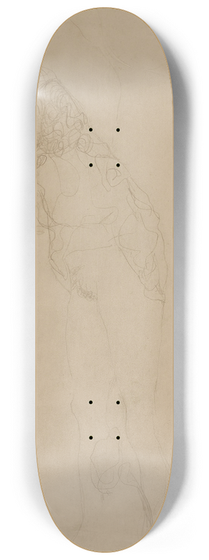 Gustav Klimt - Liegender Halbakt nach rechts 8.25 inch art skate deck
