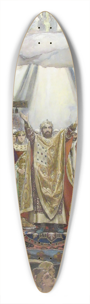 Victor Mikhailovich Vasnetsov - Baptism of Russia 39.3 inch art pintail longboard deck