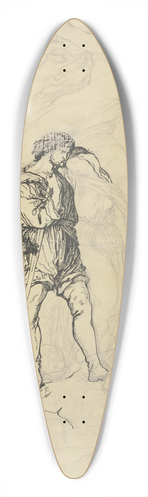 Victor Mller - Charles and Amalie 39.3 inch art pintail longboard deck