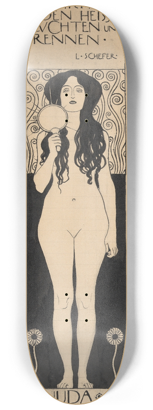 Gustav Klimt - Nuda Veritas 8.25 inch art skate deck