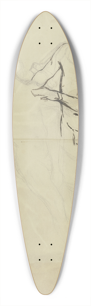 Victor Mller - Hamlet and Horatio 39.3 inch art pintail longboard deck