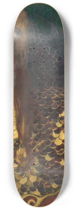 Gustav Klimt - Pallas Athene 8.25 inch art skate deck