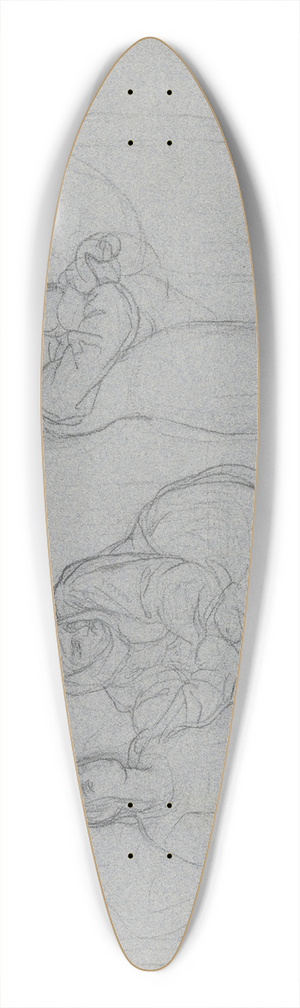 Victor Mller - Maternity room 39.3 inch art pintail longboard deck