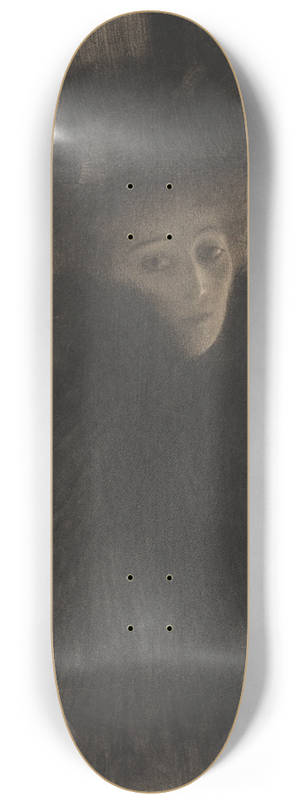 Gustav Klimt - Portrait of a Lady with Cape and Hat 8.25 inch art skate deck