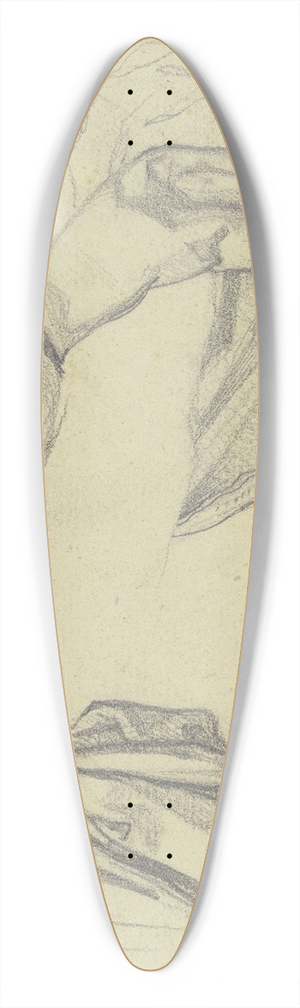 Victor Mller - Two fully flared sleeves 39.3 inch art pintail longboard deck
