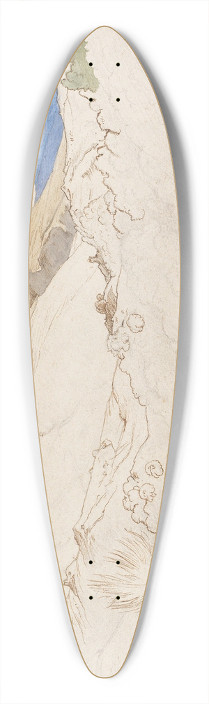 Victor Paul Mohn - Kastanienwald vor dem Monte Serone, Olevano 39.3 inch art pintail longboard deck